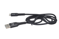 24181 Кабель Qumo MFI C48 USB-Apple 8pin опл. нейлон, 1.0м черный