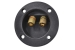 Терминал аудио круглый  75 мм металл gold 1-727G — фото 1