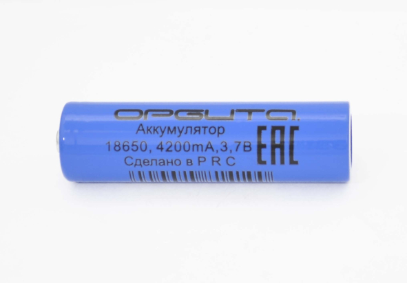 Аккумулятор 18650 Орбита 2000mA 3.7V LI- ion