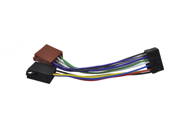 Разъем-переходник для а/м JVC (KS-FX220-230-240-100, KS-F100-110-162, KD-S621-636-656, KD-S721-737) ==> евро штекер
