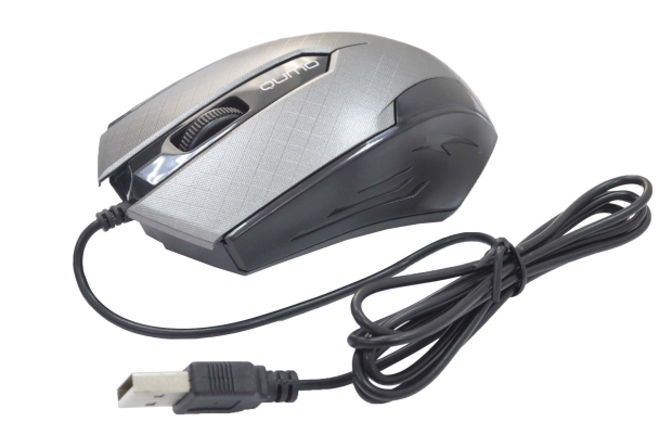 24134 Мышь компьютерная Qumo Office M14 gray