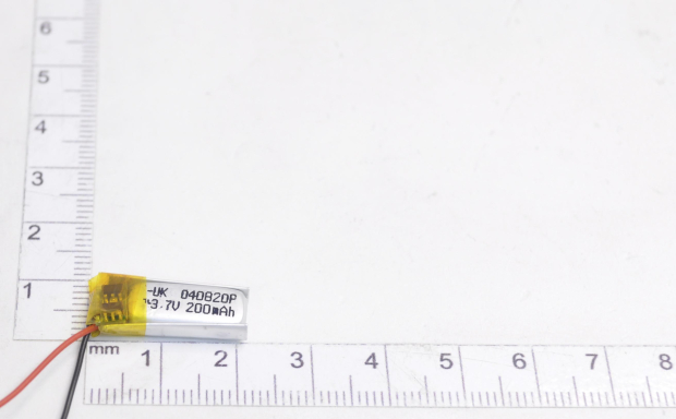 00-00026406 Аккумулятор 3.7V 200mAh 4.0x8x20mm универсальный с проводками