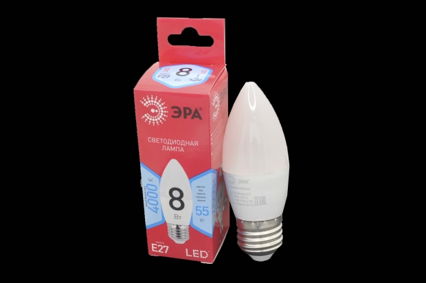Лампа светодиодная Эра RED LINE LED B35-8W-840-E27