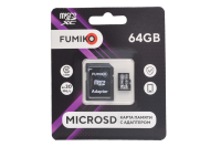 Карта памяти Fumiko microSDHC 64Gb Class10 с адаптером