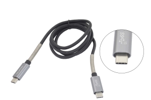 24092 Кабель Qumo Type-C - Type-C 5-20V 5A 100Watt  1м. черный