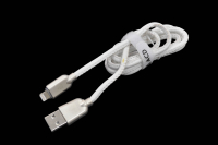 55733 Кабель ACD-Allure USB 2.0 AM-iPhone 5/5S/6/6+/6S/6S+/7/7+ Lightning, ACD-U926-P5W, 1.0м белый (оплетка - иск.кожа)