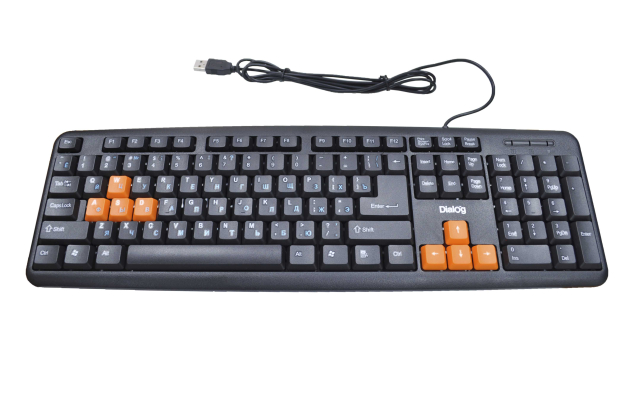 KS-020U Клавиатура Dialog Standart black-orange