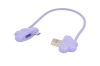 Кабель шнур брелок JOYROOM Lucky Clover S-L125 USB-micro USB, фиолетовый