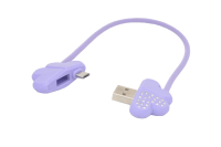Кабель-брелок JOYROOM Lucky Clover S-L125 USB-microUSB, фиолетовый