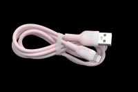 27024 Кабель XO NB-212 USB - Lightning 2.1A, розовый