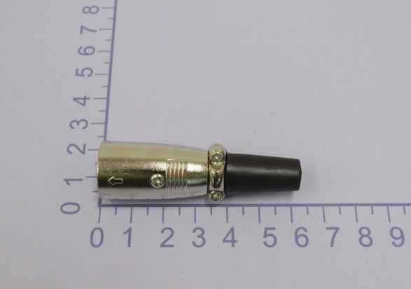 Разъем XLR 3P (CANON) "шт" металл цанга 14-0514
