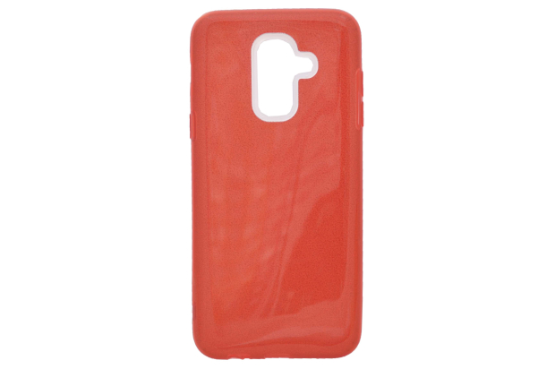 Накл. силикон глянец Re:Case "Sparkle" SAM A6plus 2018 красный