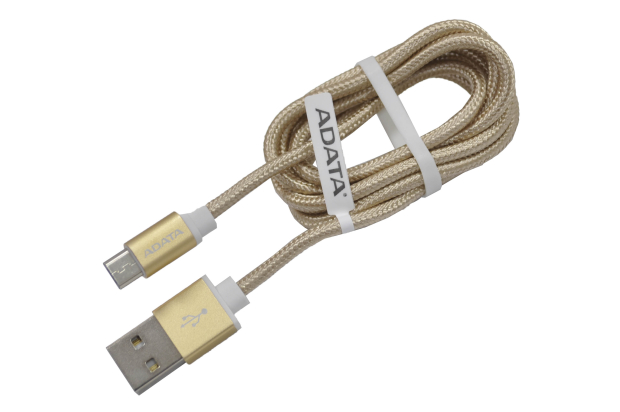 54703 Кабель Adata USB 2.0 AM-Micro BM, AMUCAL-100CMK-CGD, 1.0м золотой
