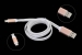 0652540 Кабель Gmini GM-MEL200FLATW USB-microUSB, белый светящийся — фото 1