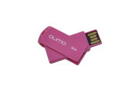 18605 Флэш Qumo 16Gb USB 2.0 Twist (светло-вишневый)