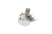 Резистор переменный 3pin A10K d=16mm L=15mm моно (с рифлением + шлиц) №010092