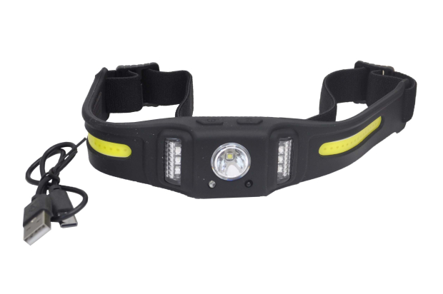 Фонарь налобный LD-2330 (Type-C) RGB/сенсор