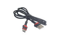 Шнур USB 2.0 AM > USB type-C 1.0м черный VONK V27 2.4A (1.5A)