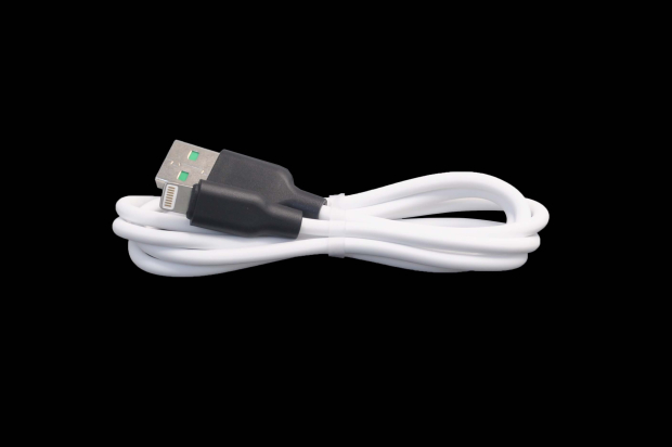 Шнур USB 2.0 AM > iPhone 5/5S/6/6+/6S/6S+/7/7+ 1.0м белый (силикон) MR-29 3.1A (2.0A)