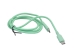 32970 Кабель Type-C-Type-C 1м. 3A, 60W PD, силиконовый (зеленый) — фото 1