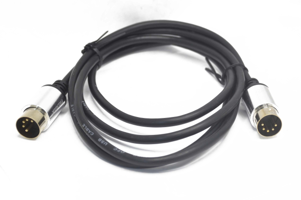 Шнур DIN 5-pin "шт" - DIN 5-pin "шт" черный 1.5м PRO-class gold 5-351-1.5