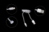 Шнур USB 2.0 AM > magic 5/8 (microUSB + lightning)  1.0м 2.1А Partner