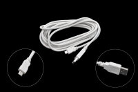 Шнур USB 2.0 AM > microB 3.0м серый 18-1166