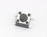 Кнопка 4-pin 6x6x4.3 mm L=1mm IT-1102W On-(Off) 12V 50mA (№63)