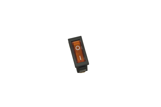 Переключатель KCD3-101N11YB On-Off желтый (неоновая лампа)