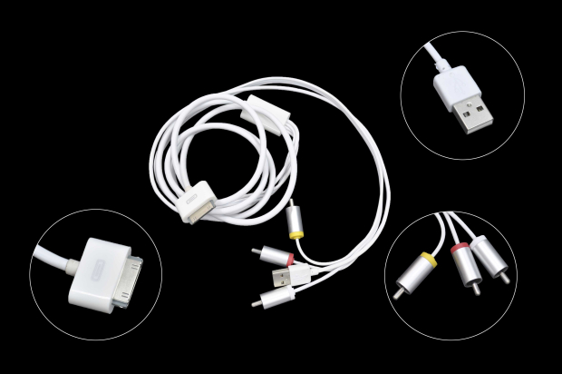 Шнур iPad-iPhone/3RCA + USB 40-0101