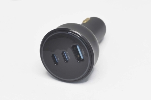 30778 Автомобильное зарядное устройство Walker WCR-91 1USB/Type-Cx2, 140Вт, поддержка QC+PD, черное