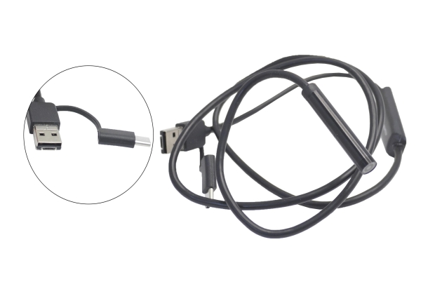 Эндоскоп OT-SME14 D=8mm L=1m 1280*720 (USB/microUSB/Type-C)