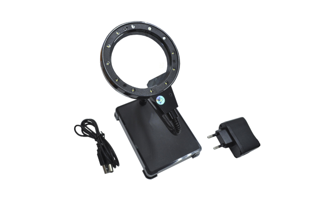 Лупа на подставке D=75mm 6X с LED-подстветкой ZB667-75A
