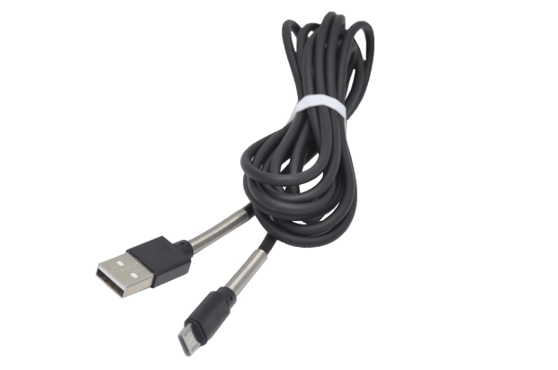 25096 Кабель Walker C720 USB - microUSB (2 метра), с пружинами, черный