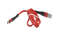 Кабель More choice K41SA USB-Type-C  2.0A, черно- красный 1м