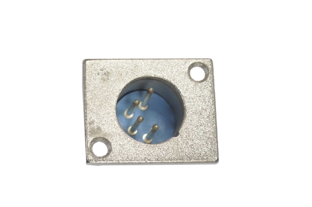 РАЗЪЕМ XLR 4P "ШТ" МЕТАЛЛ НА КОРПУС 1-532