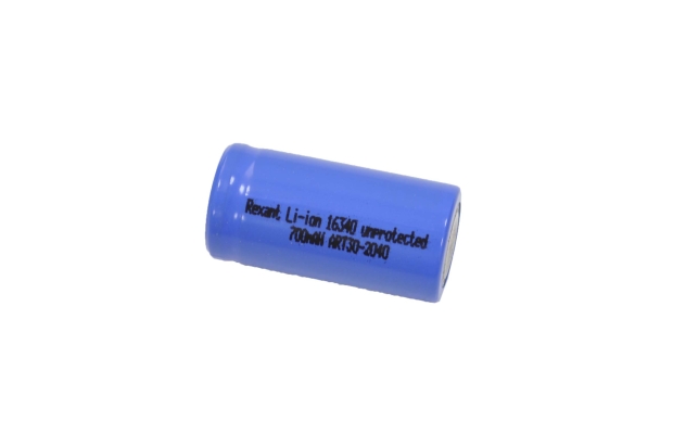 Аккумулятор 16340 Rexant 700mA 3.7V LI- ion 30-2040