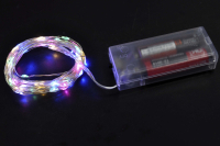 Гирлянда LED цветная  5м + Батарейный отсек 2 x AA LD-154