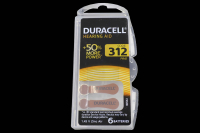Duracell  ZA312-6BL 1.4V 170mAh (для слуховых аппаратов) батарейка
