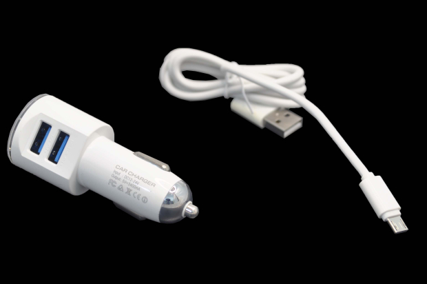 UBC29 Автомобильное зарядное устройство UBIK 2USB+ micro-B, 3.4А