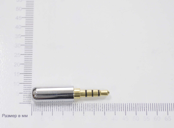 Разъем аудио 3.5mm "шт" 4C металл 1-078G