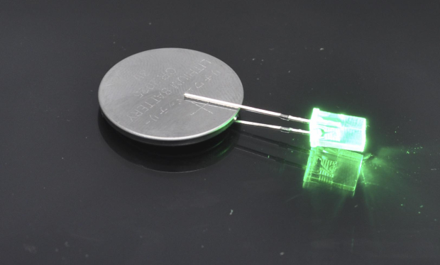 Светодиод  5x2мм - зеленый прозрачный (2.0V 30mcd 20mA 100°)