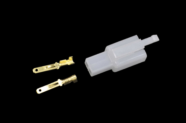 Клемма плоская "шт" 2.8mm gold DJ7021A-2.8-11 08-0952 + колодка на 2 клеммы