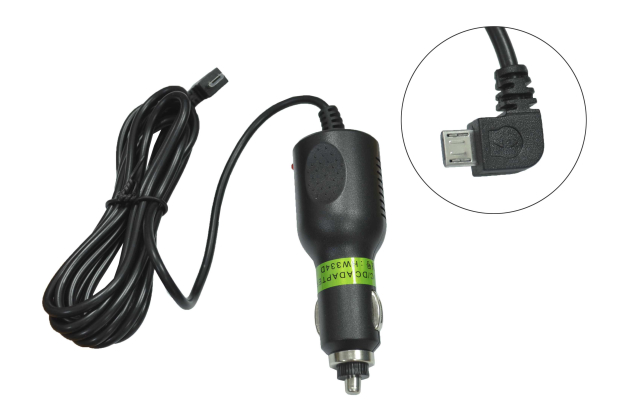 Зарядное устройство от прикуривателя micro USB 12V/5V 2.0A 2.0м HW334D