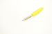Разъем банан "гн" пластик на кабель ZP-041 желтый