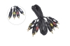 Шнур 4RCA "шт" - 4RCA "шт" 1.5м gold Strong