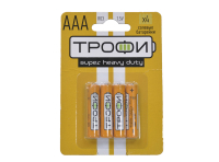 Трофи R03-4BL (AAA) батарейка