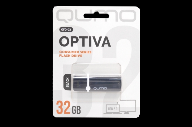 17826 Флэш Qumo 32Gb USB 2.0 Optiva 02 (черный)
