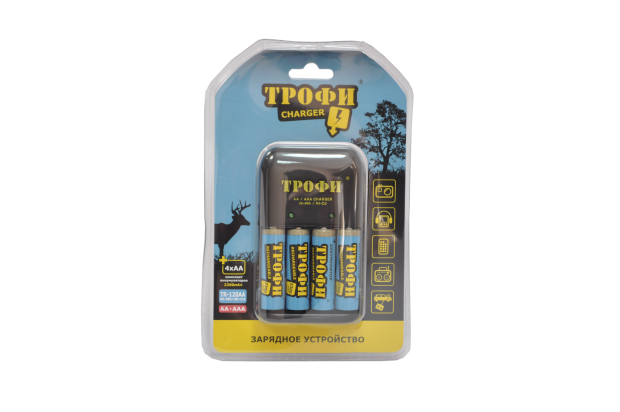 Зарядное устройство Трофи TR-120 AA + 4x2300mA + Car adapter