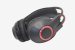 40444 Наушники беспроводные Qumo Party Rave ВТ 0077, с микрофоном, подсветка, Bluetooth, черно-красные